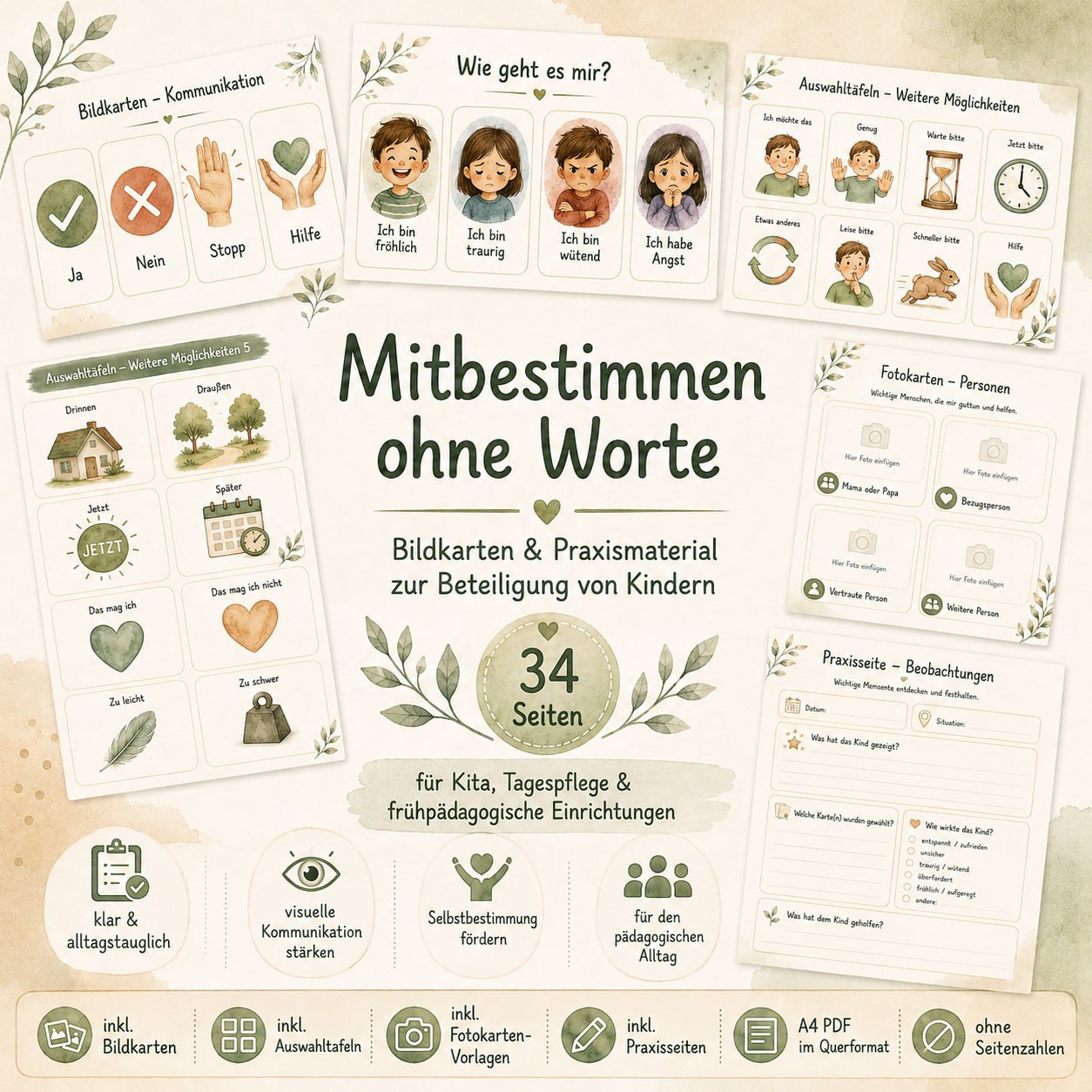 Kita Bildkarten - Mitbestimmung